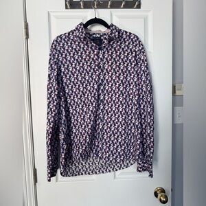 John Lennon Flowers Button Up Shirt
